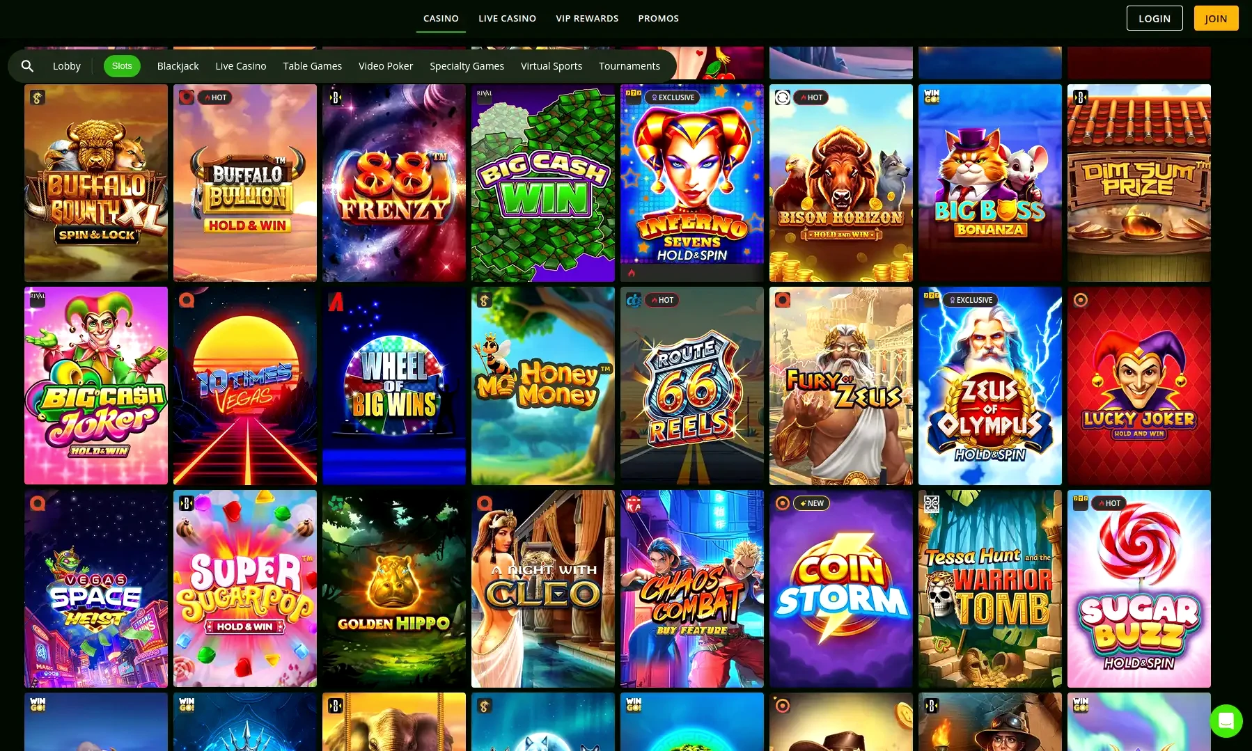 Volcano online casino gry i bonus powitalny